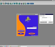 Famille utilisant un ordinateur connecté à Internet dans les années 1990