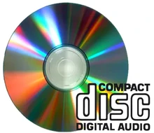 Disque compact (CD) développé par Philips et Sony