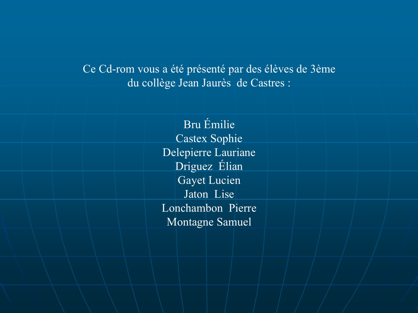 Diapositive 7 — CNRD 2004