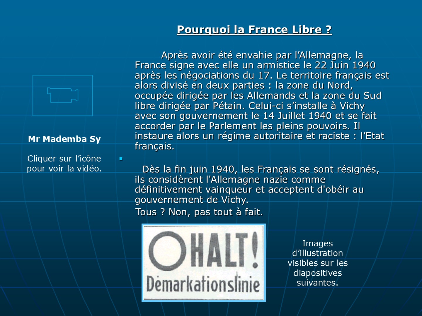 Diapositive 2 — CNRD 2004 « Naissance des FFL »