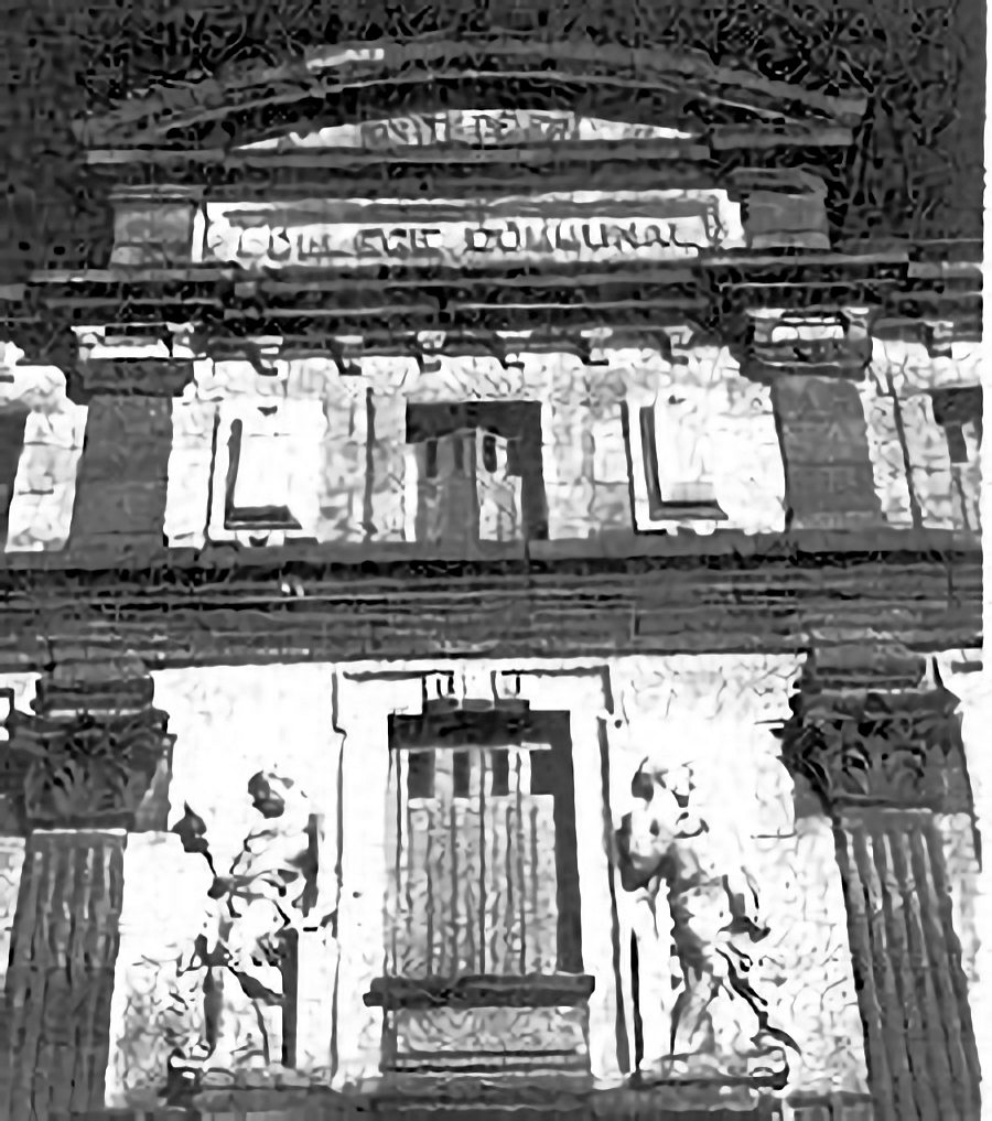 Façade du collège de Castres (photographie ancienne)