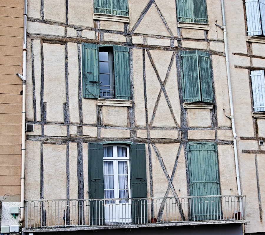 Détail d'assemblage de pans de bois