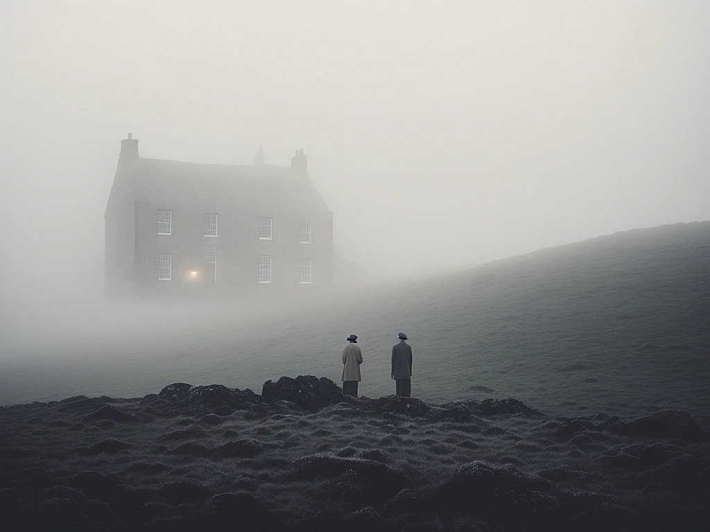La lande dans le brouillard