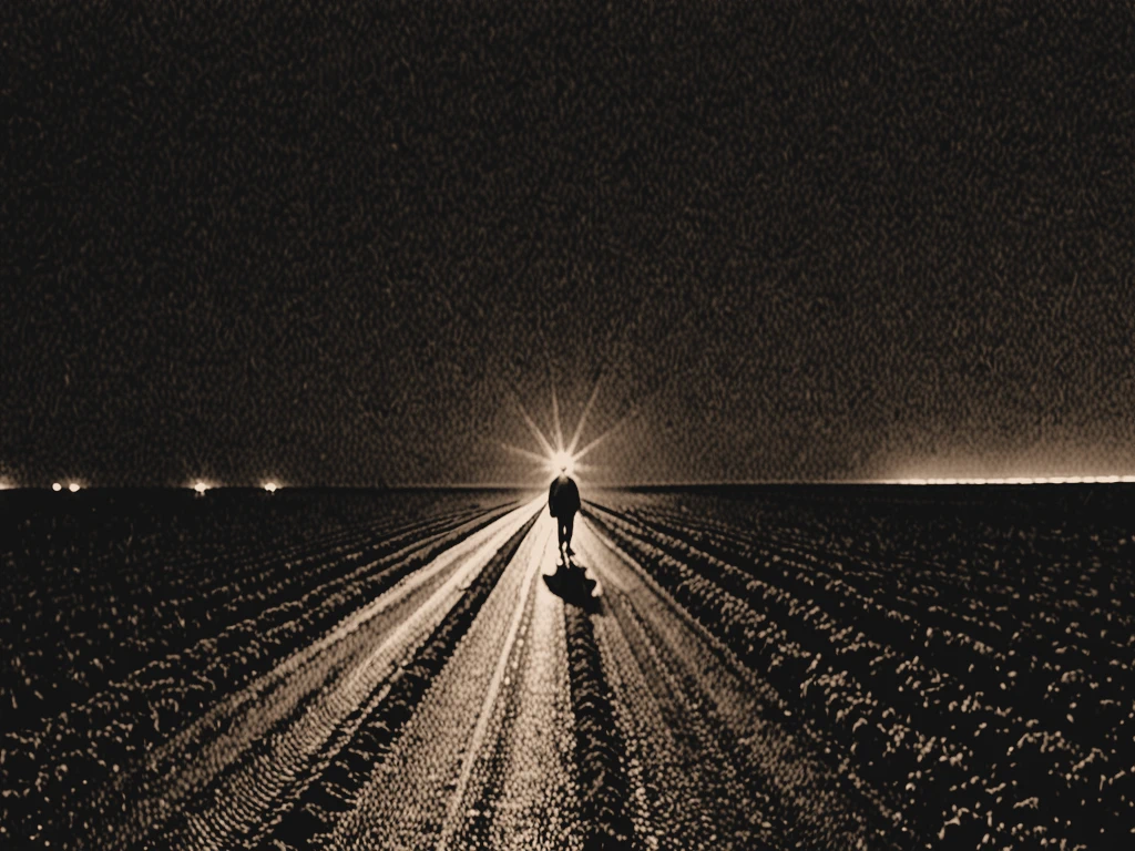 Étienne Lantier sur la route de nuit